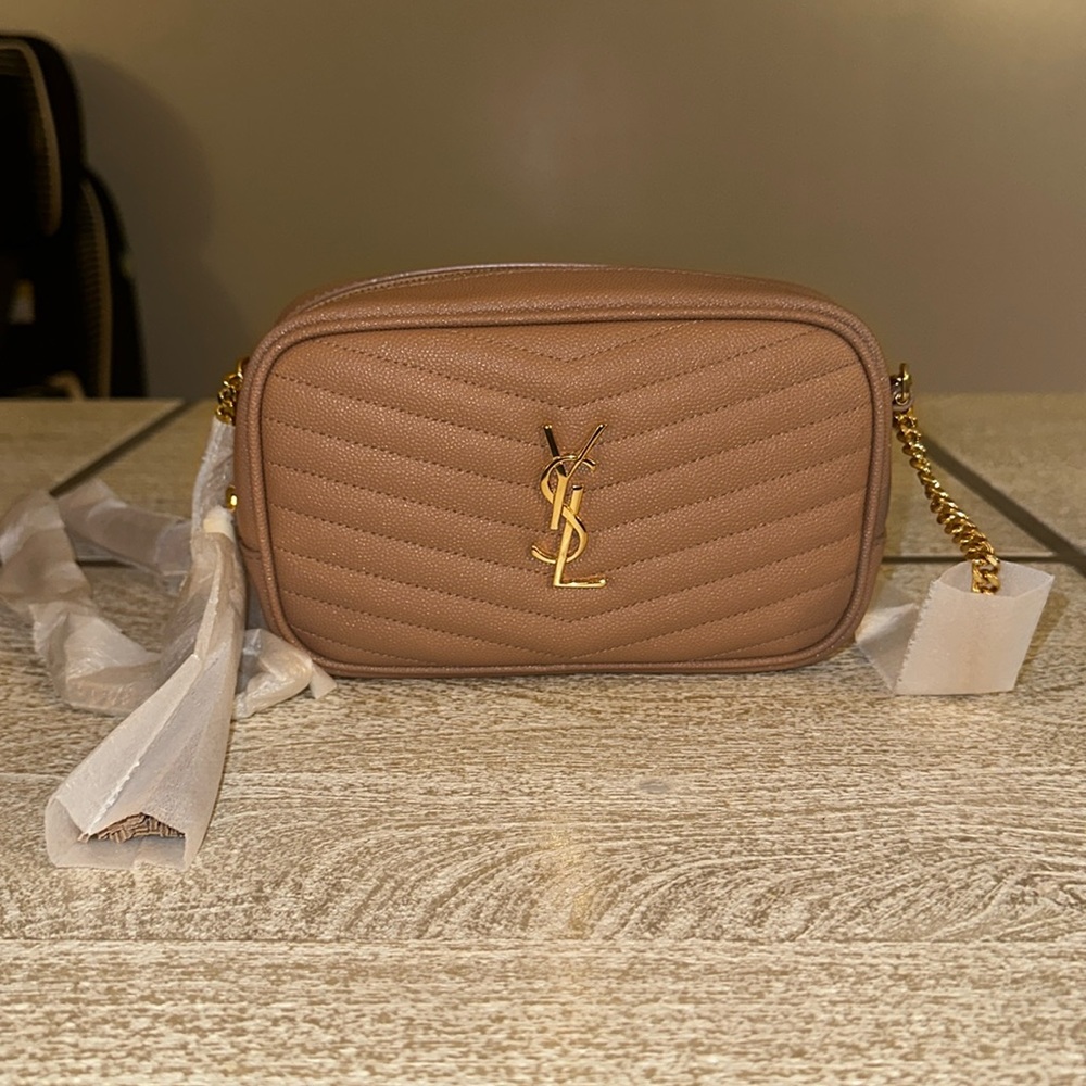 NWT Saint Laurent Mini Lou in Vintage Peach